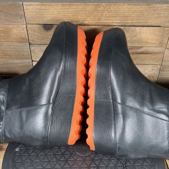 Camper Rain Boots Knee High Gore Tex Womens 6.5/ Eur 37 Black Side Zip Boots - Picture 8 of 10